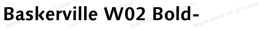 Baskerville W02 Bold字体转换